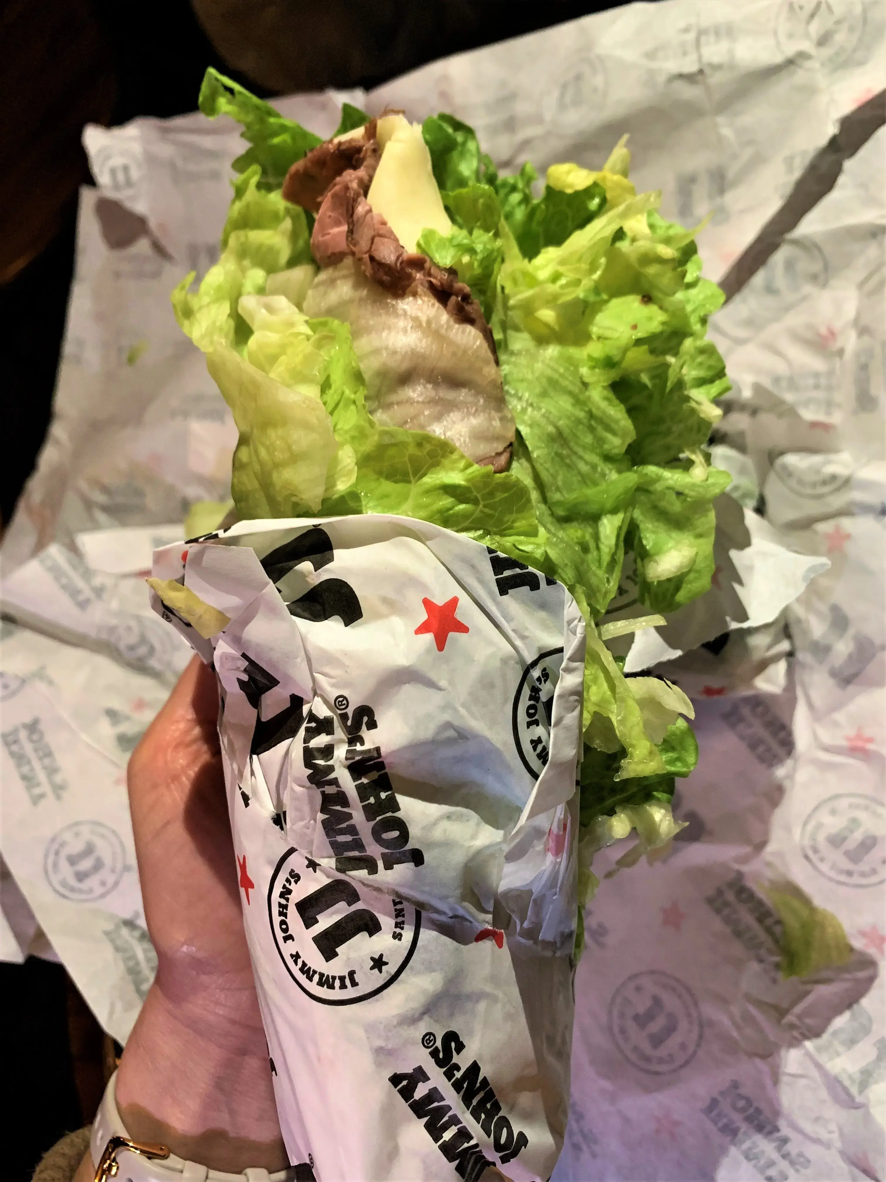 Jimmy John’s Roast Beef Unwich