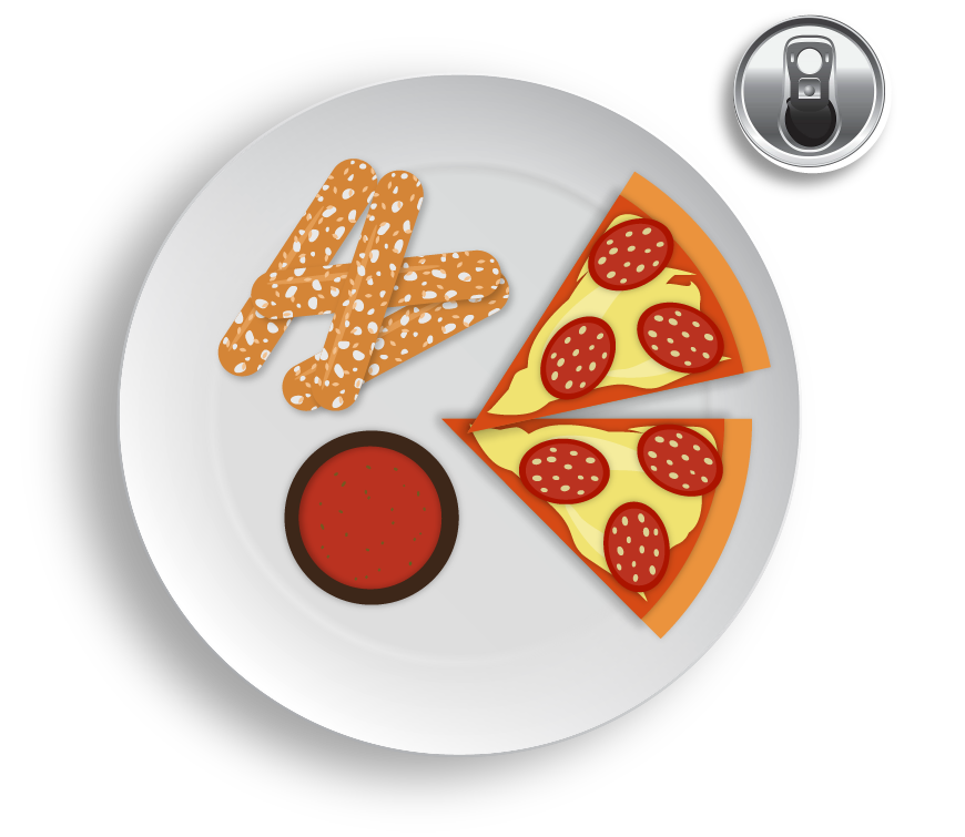 A picture of a meal plate